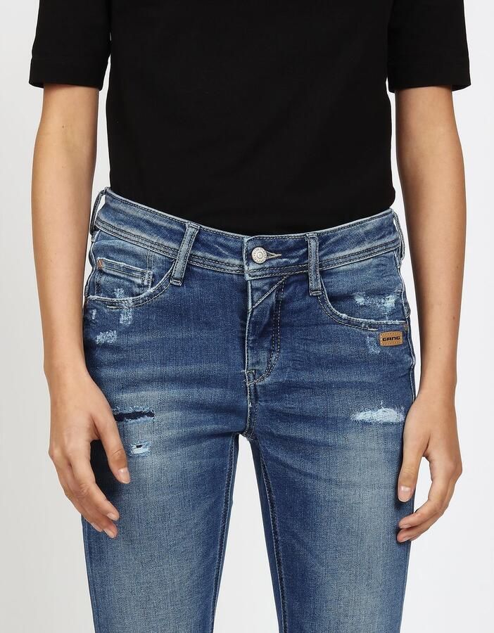 GANG Relax fit jeans 94AMELIE met used-effecten - Foto 3