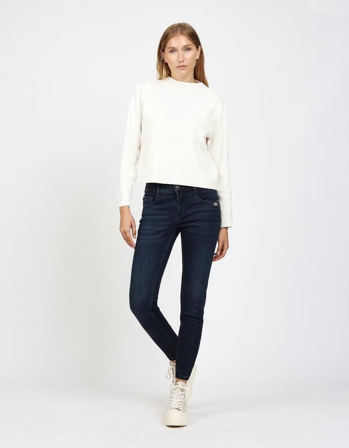 GANG Relax fit jeans 94AMELIE met used-effecten - Foto 3