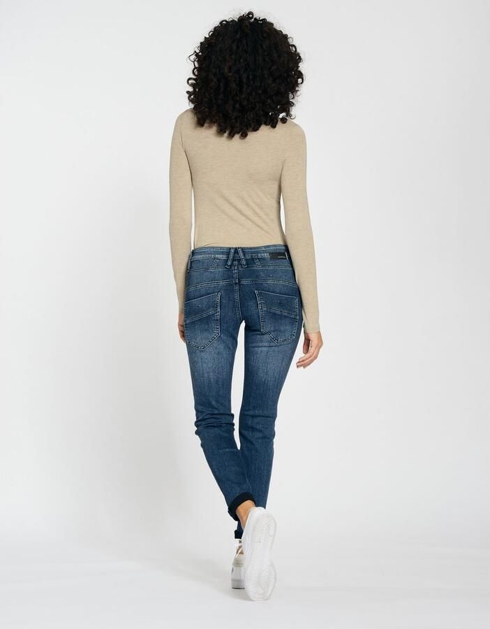 GANG Relax fit jeans 94GERDA met een bijzondere structuur - Foto 4