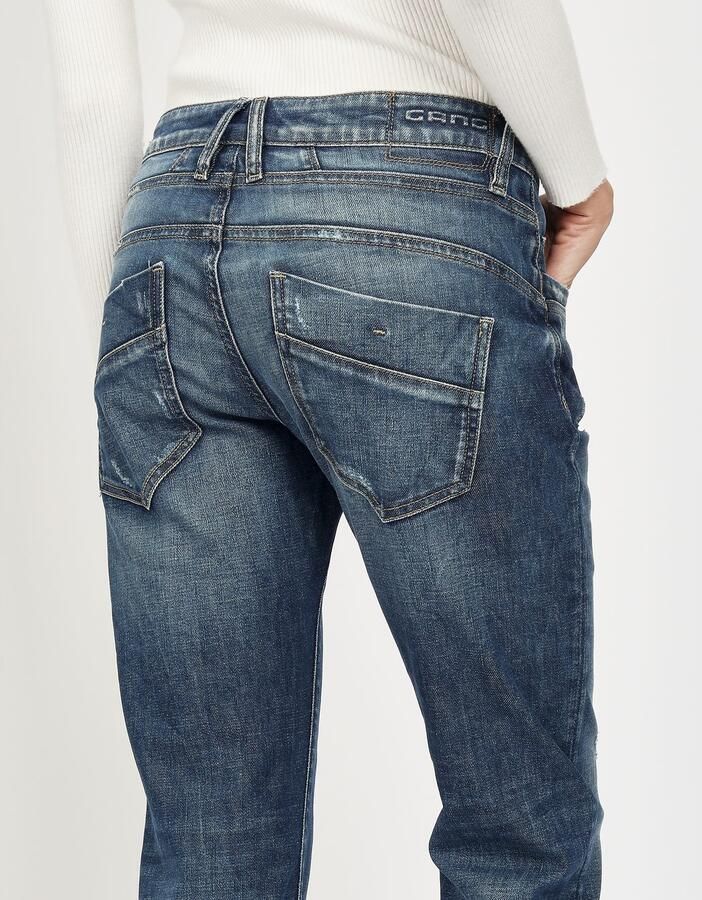 GANG Relax fit jeans 94GERDA met een bijzondere structuur - Foto 3