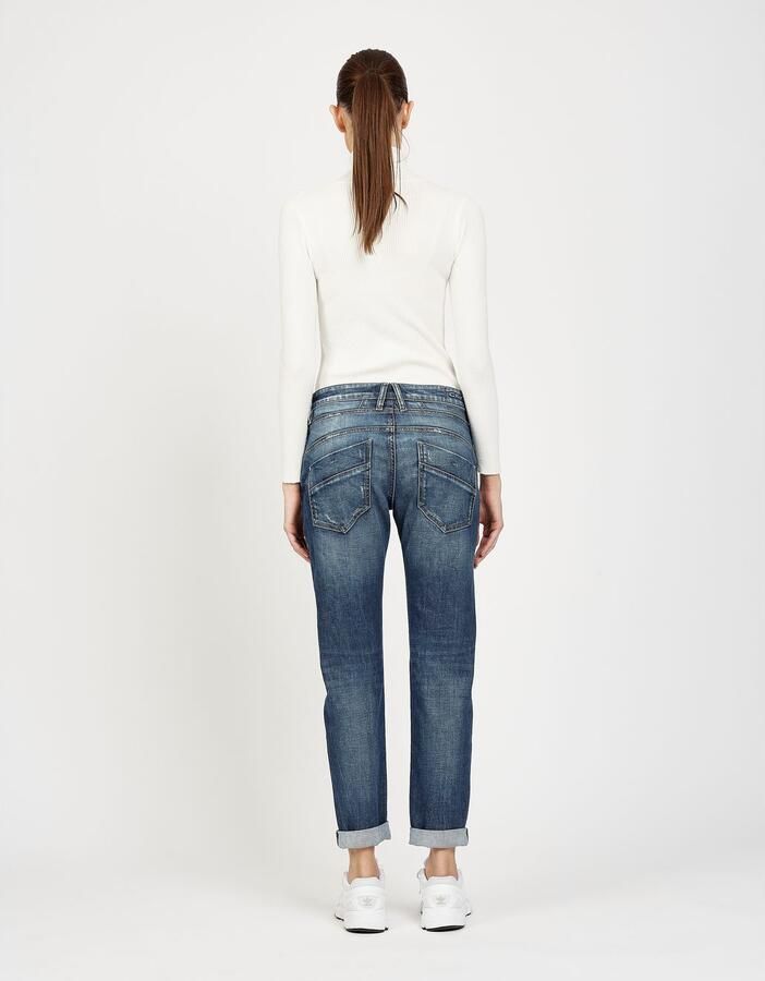 GANG Relax fit jeans 94GERDA met een bijzondere structuur - Foto 5
