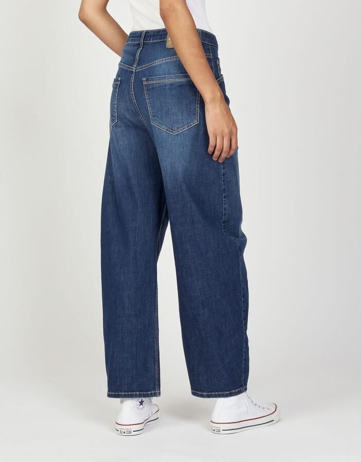 GANG Relax fit jeans 94ODINA O-vorm met opgestikte zakken