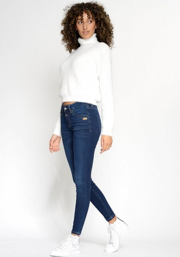 GANG Skinny fit jeans 94LAYLA met used-effecten - Foto 5