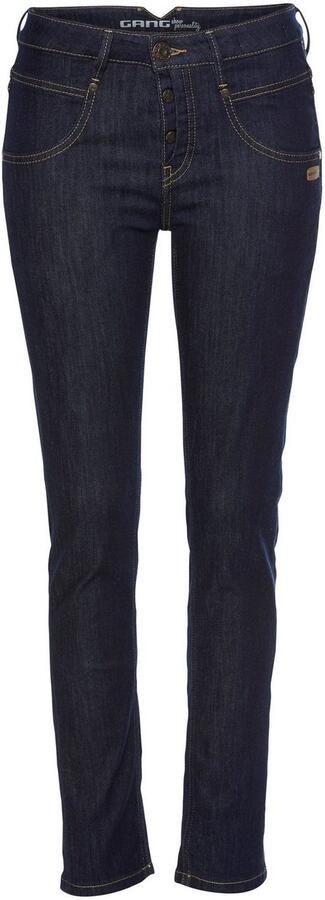 GANG Skinny fit jeans 94Medina met stijlvolle half open knoopsluiting - Foto 3