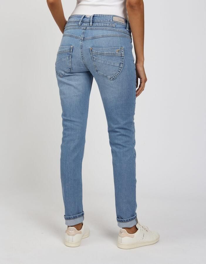 GANG Skinny fit jeans 94Medina met stijlvolle half open knoopsluiting - Foto 2