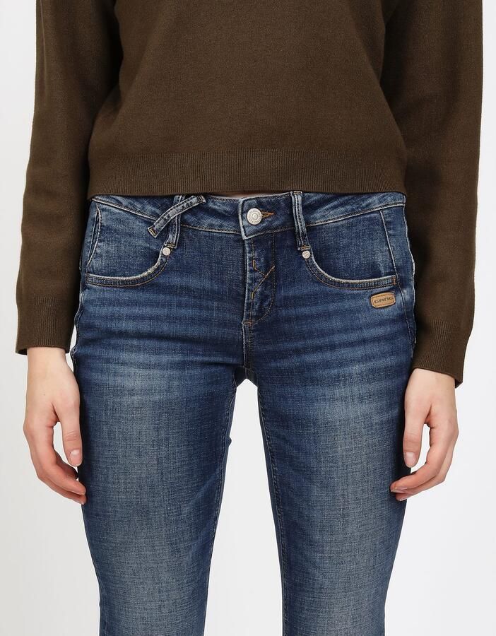 GANG Skinny fit jeans 94Nele met rond juk en driehoekige inzetstukken aan de zijkant voor een geweldig silhouet - Foto 2