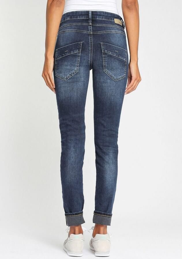 GANG Slim fit jeans 94CARLI met open knoopsluiting - Foto 3