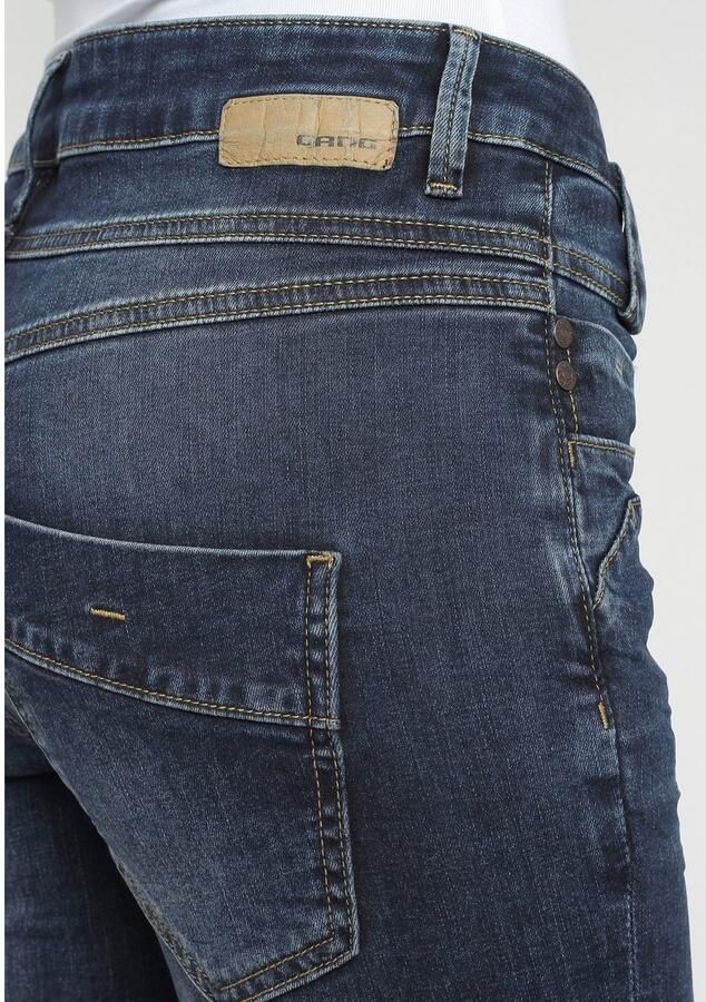 GANG Slim fit jeans 94CARLI met open knoopsluiting - Foto 2