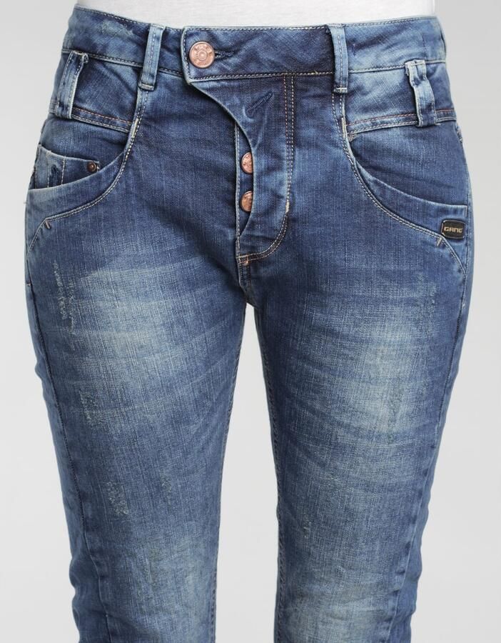 GANG Slim fit jeans 94Marge met bijzondere 4-knoopssluiting - Foto 3