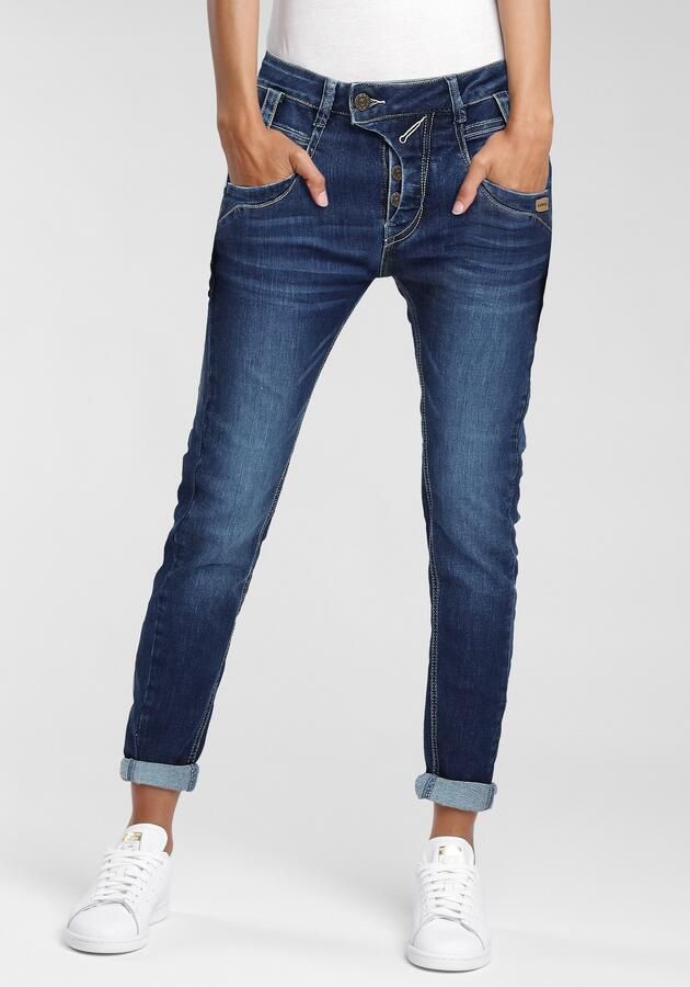 GANG Slim fit jeans 94Marge met bijzondere 4-knoopssluiting - Foto 6