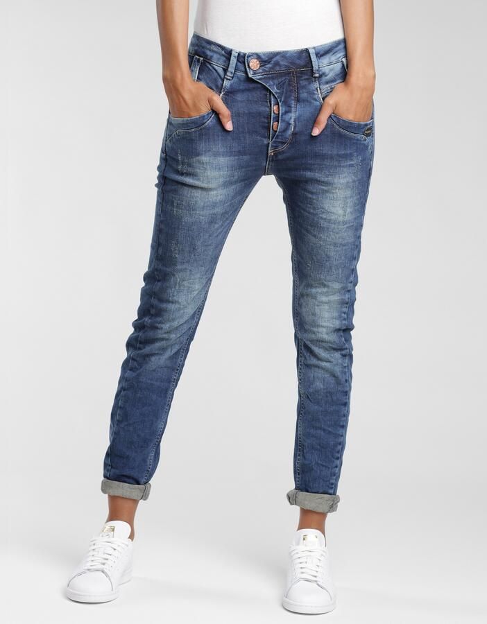 GANG Slim fit jeans 94Marge met bijzondere 4-knoopssluiting - Foto 4