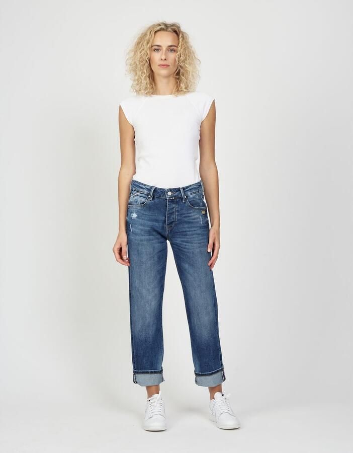 GANG Straight jeans 94Thelma met detail boven de muntzak - Foto 3