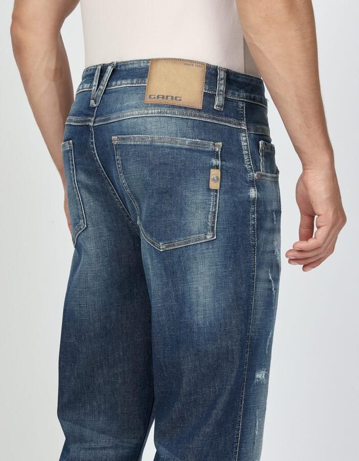 GANG Stretch jeans 94MARCO in relaxte 5-pocket stijl met dubbele riemlus - Foto 2