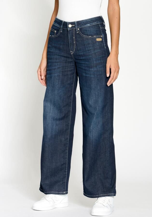 GANG Wijde jeans 94CARLOTTA wijde fit in palazzo-stijl tot op de grond - Foto 5