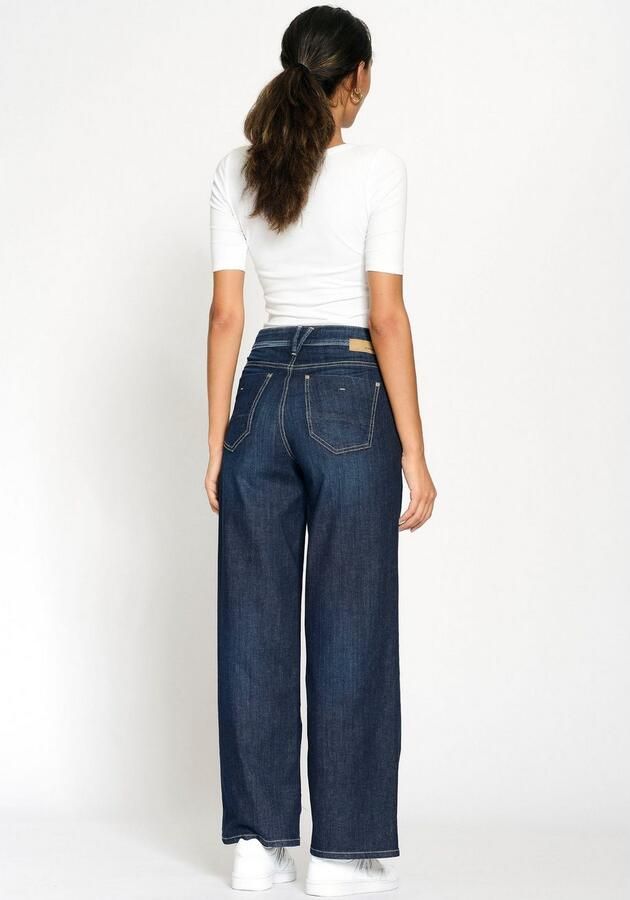 GANG Wijde jeans 94CARLOTTA wijde fit in palazzo-stijl tot op de grond - Foto 4