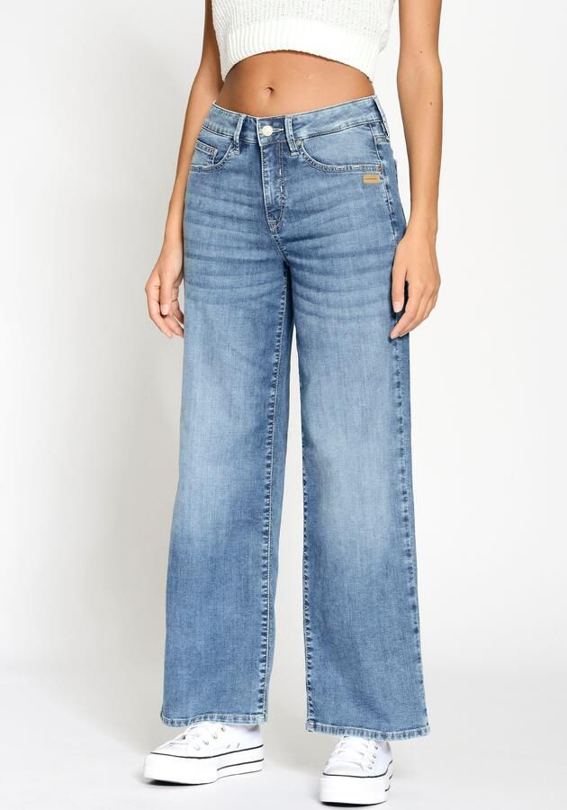 GANG Wijde jeans 94CARLOTTA wijde fit in palazzo-stijl tot op de grond - Foto 6