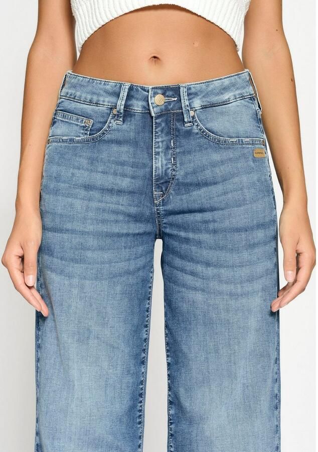 GANG Wijde jeans 94CARLOTTA wijde fit in palazzo-stijl tot op de grond