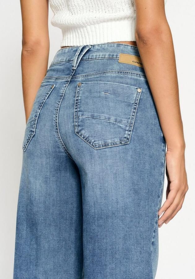 GANG Wijde jeans 94CARLOTTA wijde fit in palazzo-stijl tot op de grond - Foto 3