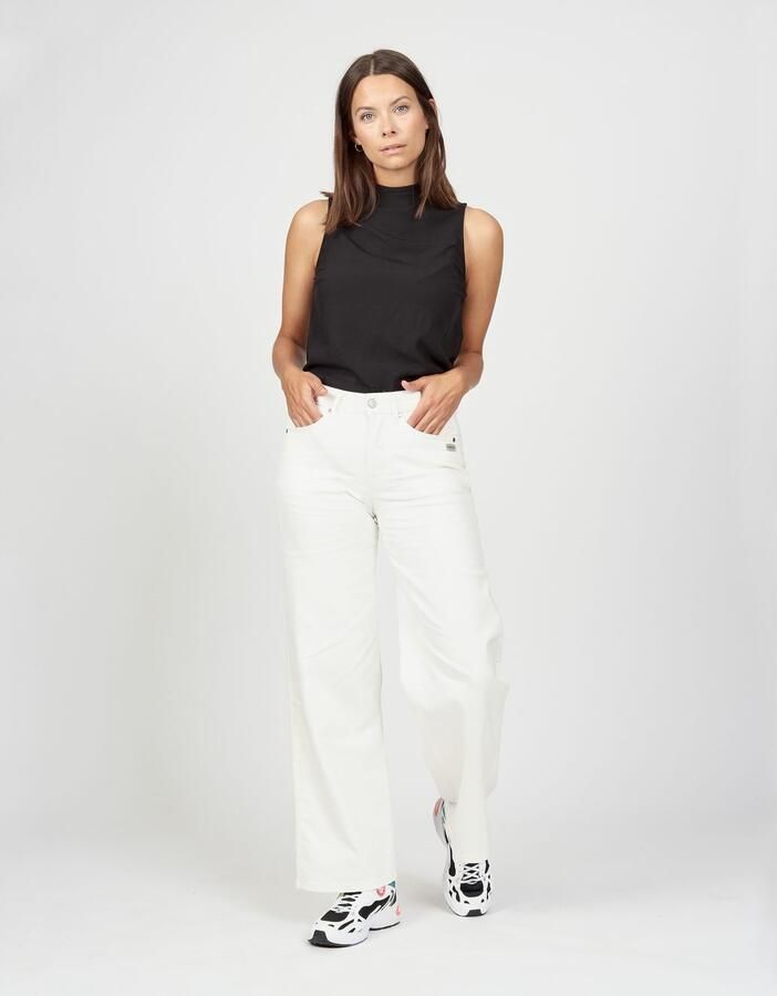 GANG Wijde jeans 94CARLOTTA wijde fit in palazzo-stijl tot op de grond - Foto 4