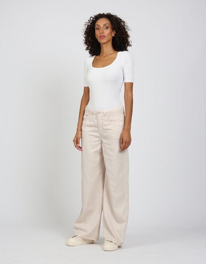 GANG Wijde jeans 94CARLOTTA wijde fit in palazzo-stijl tot op de grond - Foto 5