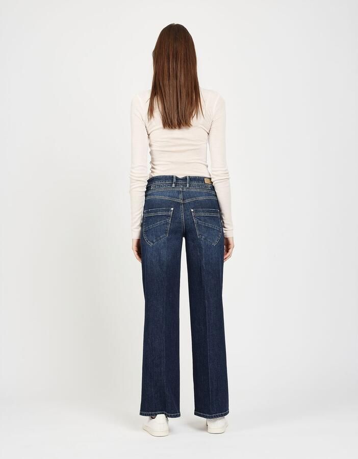 GANG Wijde jeans 94MEDINA WIDE met knoopsluiting gebaseerd op de amelie wide - Foto 4