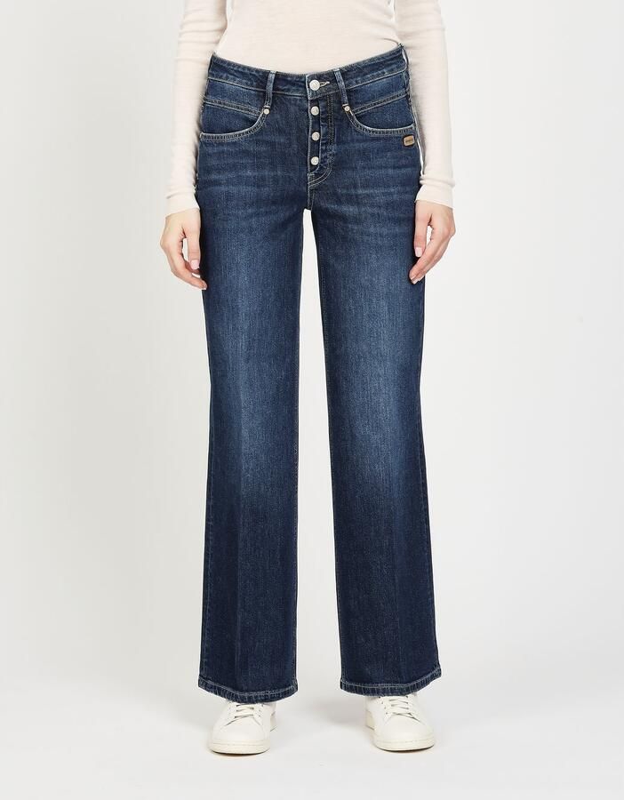 GANG Wijde jeans 94MEDINA WIDE met knoopsluiting gebaseerd op de amelie wide - Foto 5