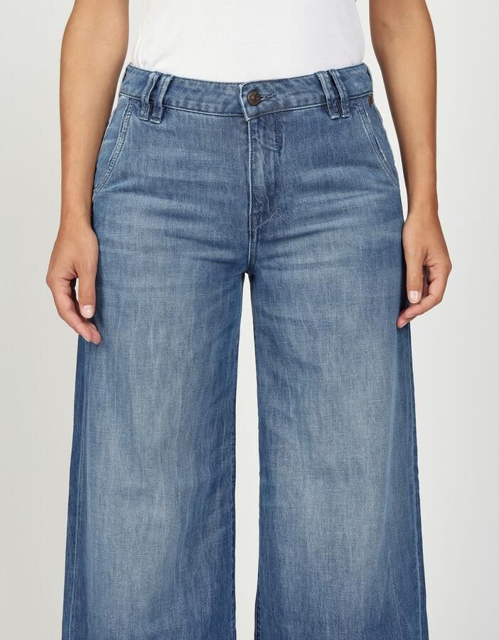 GANG Wijde jeans 94MONA met wijde pijpen en open zoom - Foto 2