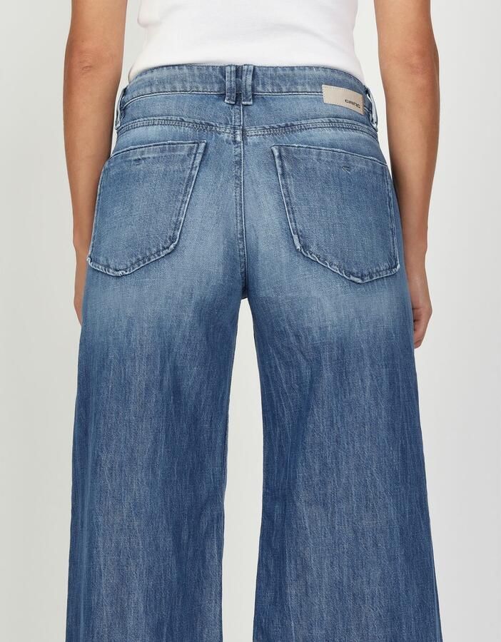 GANG Wijde jeans 94MONA met wijde pijpen en open zoom - Foto 3
