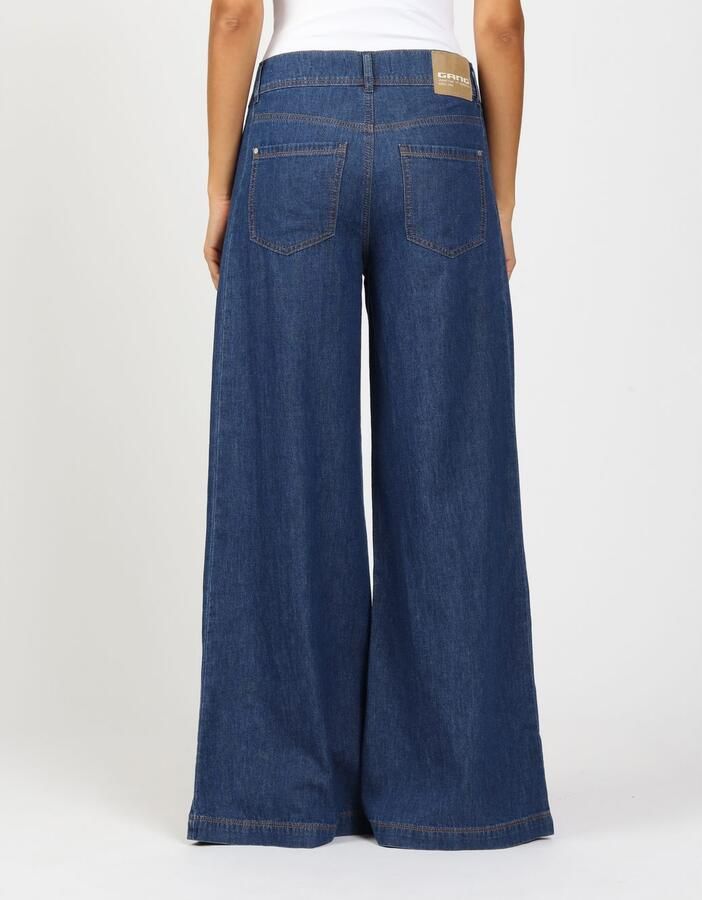 GANG Wijde jeans 94PAIGE WIDE met ingezette zijstrip