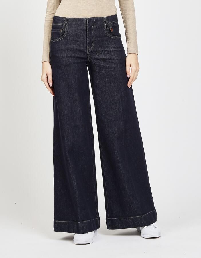 GANG Wijde jeans 94POPPY PALAZZO Hoge taille met haaksluiting - Foto 5