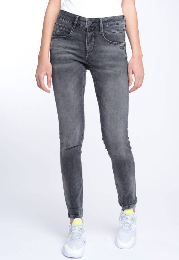 GANG Skinny fit jeans 94MORA met 3-knoopsluiting en pas voor
