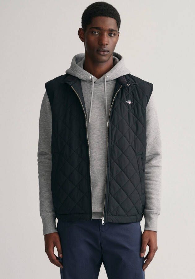 Gant Bodywarmer QUILTED WINDCHEATER VEST met wattering van gerecycled polyester