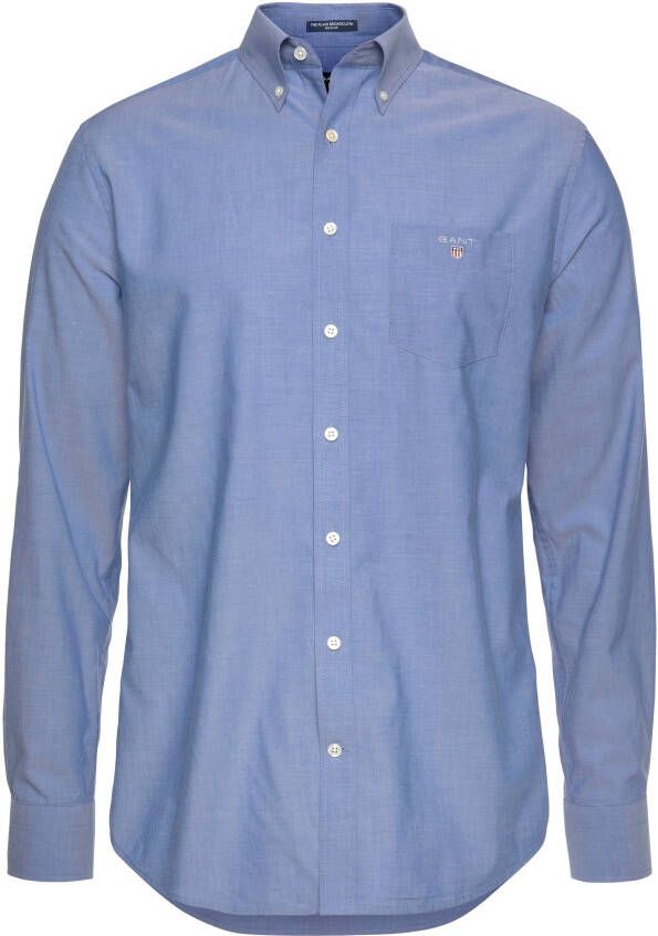 Gant Casual Overhemd Broadcloth Lichtblauw Blauw Heren