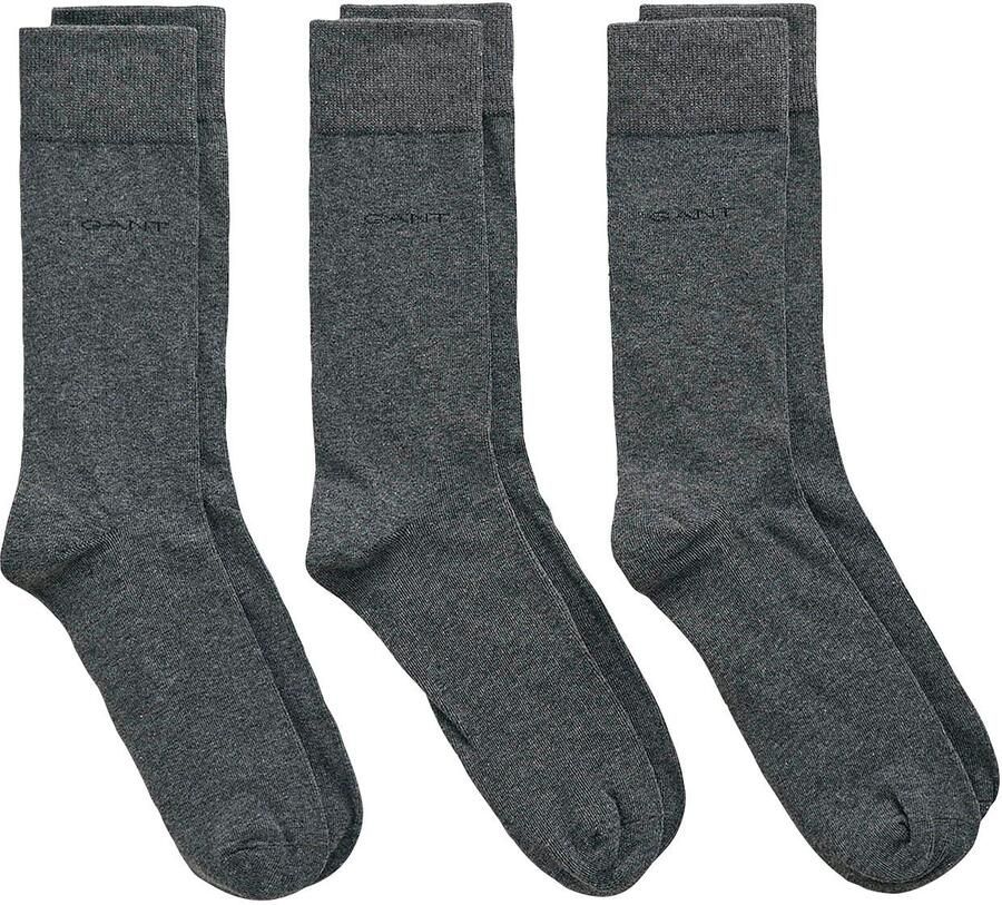 Gant Basic sokken SOFT COTTON SOCKS 3-PACK met logo-opdruk op de enkel (set 3 paar 3) - Foto 2