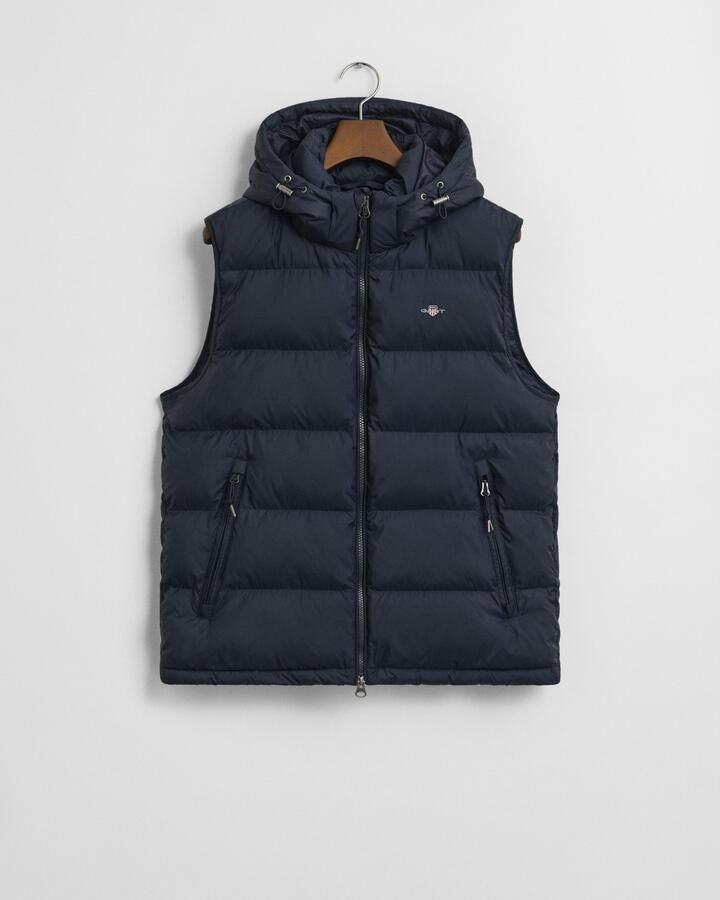 Gant Bodywarmer ACTIVE CLOUD met afneembare capuchon regular fit 2-weg ritssluiting