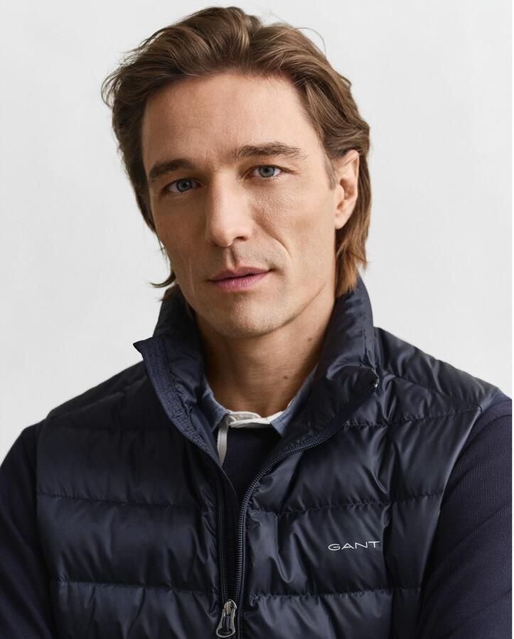 Gant Bodywarmer LIGHT DOWN VEST Opstaande kraag licht 2-weg ritssluiting - Foto 3