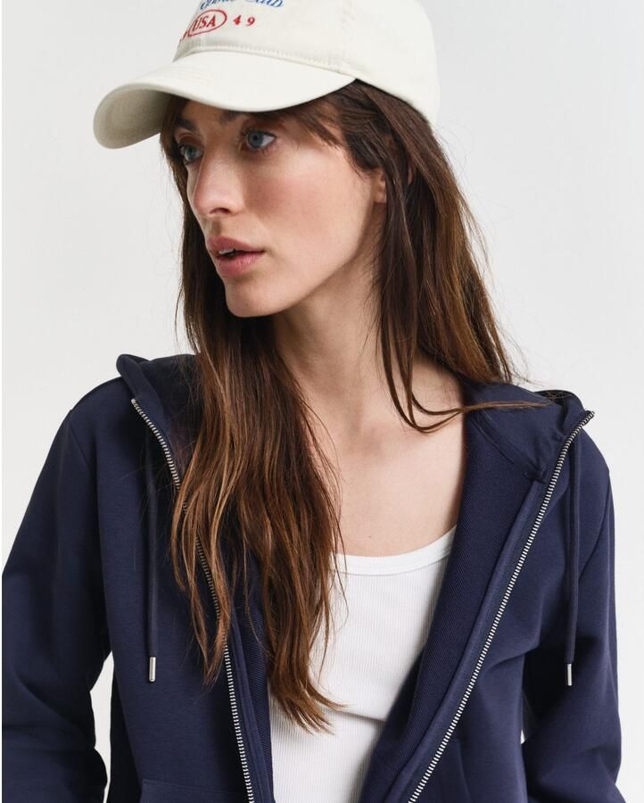 Gant Capuchonsweatvest SHIELD ZIP HOODIE Grafische -borduursel op de borst - Foto 2