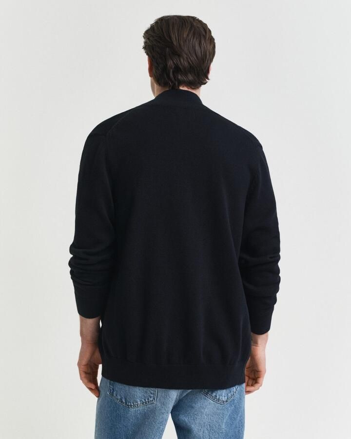 Gant Cardigan CASUAL COTTON ZIP CARDIGAN Met ribbels aan opstaande kraag mouwen en zoom - Foto 10