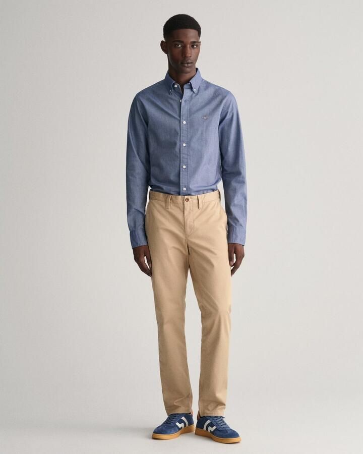 Gant Chino SLIM TWILL CHINOS met gevoerde zijzakken - Foto 3