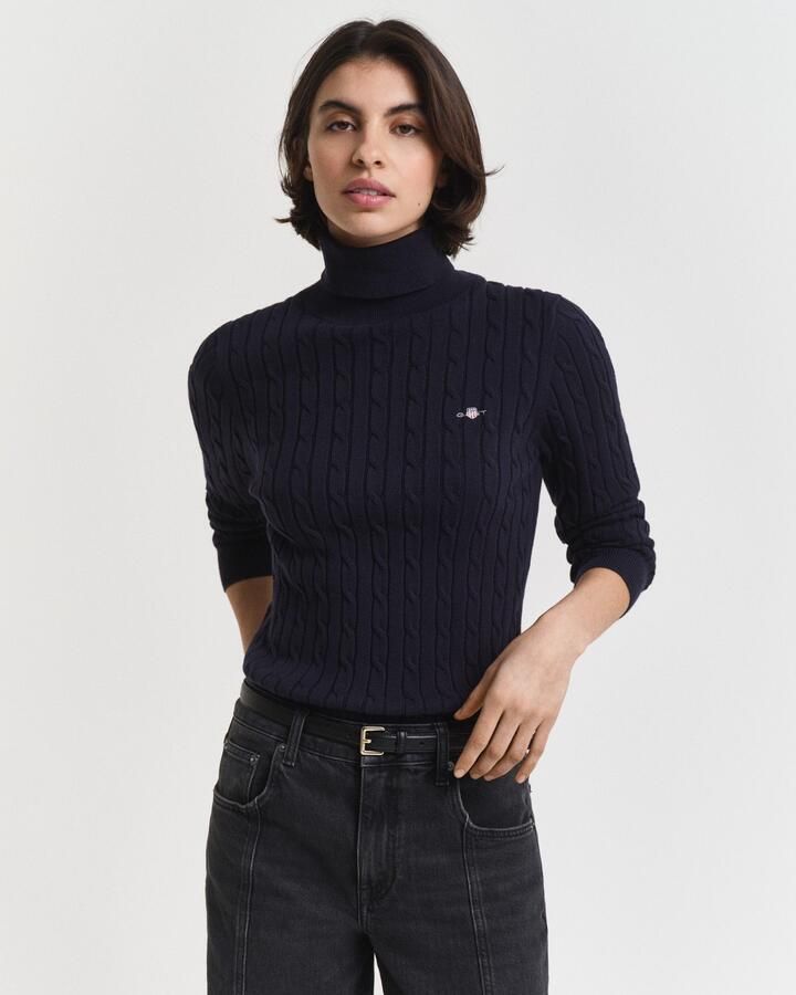 Gant Coltrui STRETCH COTTON CABLE TURTLENECK - Foto 12