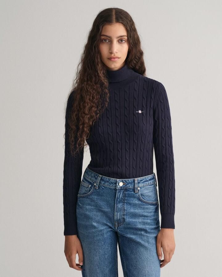 Gant Coltrui STRETCH COTTON CABLE TURTLENECK - Foto 6