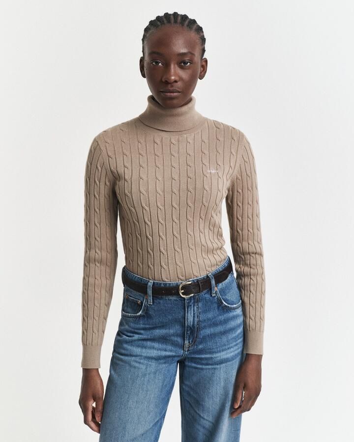 Gant Coltrui STRETCH COTTON CABLE TURTLENECK - Foto 5