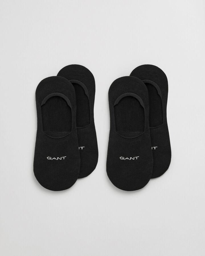 Gant Enkelsokken INVISIBLE SOCKS 2-PACK met siliconen inzetstuk op de hiel