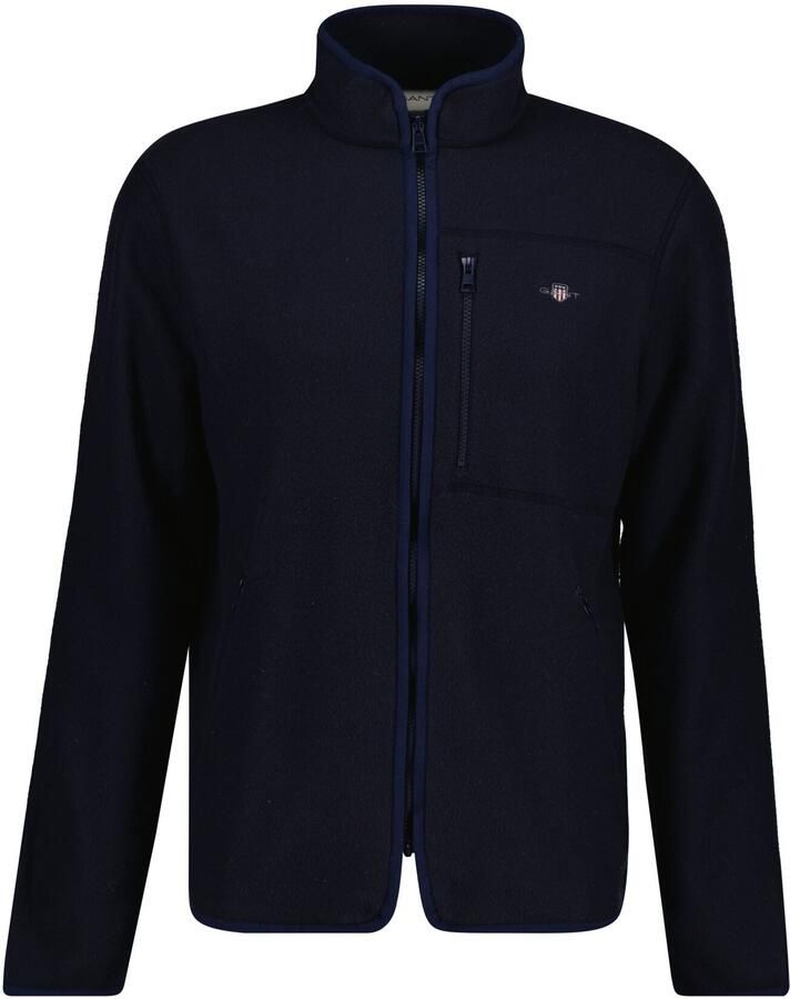 Gant Fleecejack Microfleece Opstaande kraag regular fit - Foto 2