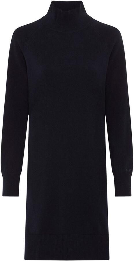 Gant Gebreide jurk SUPERFINE LAMBSWOOL KNIT Winterjurk relaxed fit rolkraag van puur wol - Foto 3