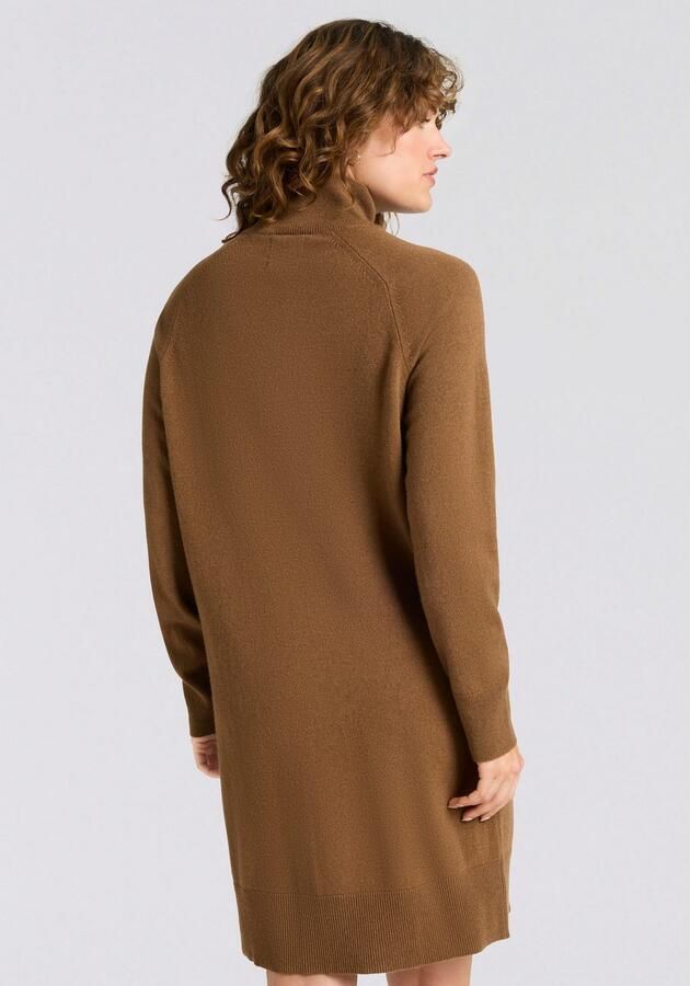 Gant Gebreide jurk SUPERFINE LAMBSWOOL KNIT Winterjurk relaxed fit rolkraag van puur wol - Foto 2