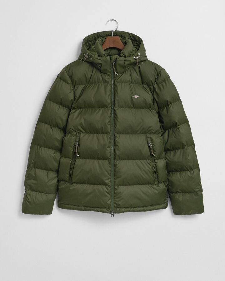 Gant Gewatteerde jas ACTIVE CLOUD JACKET regular fit afneembare capuchon 2-weg ritssluiting