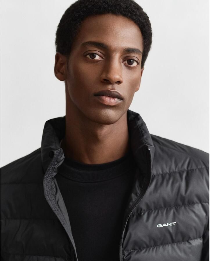 Gant Gewatteerde jas LIGHT DOWN JACKET 2-weg-ritssluiting tussenjas regular fit