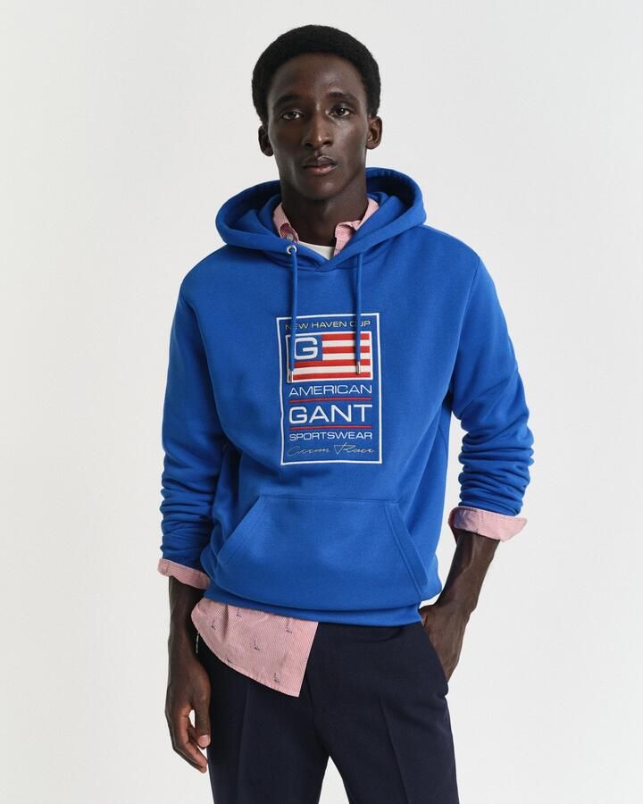 Gant Hoodie GRAPHIC SWEAT HOODIE Grafische -borduursel op de borst - Foto 5