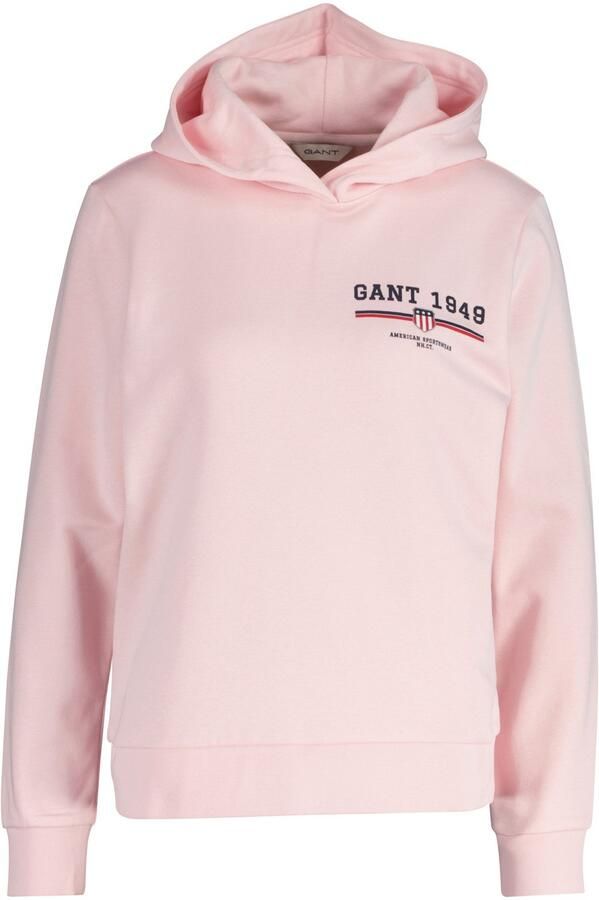 Gant Hoodie REG GRAPHIC HOODIE geribbelde uiteinden capuchon zonder koord - Foto 2
